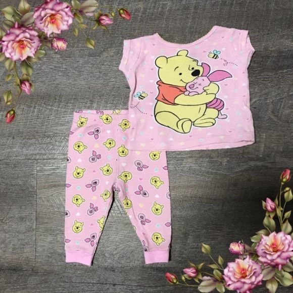 Other - Winnie the Pooh baby girl pajama set